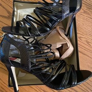 NEW Enzo Angiolini Eamochacita Black Sandals 10M